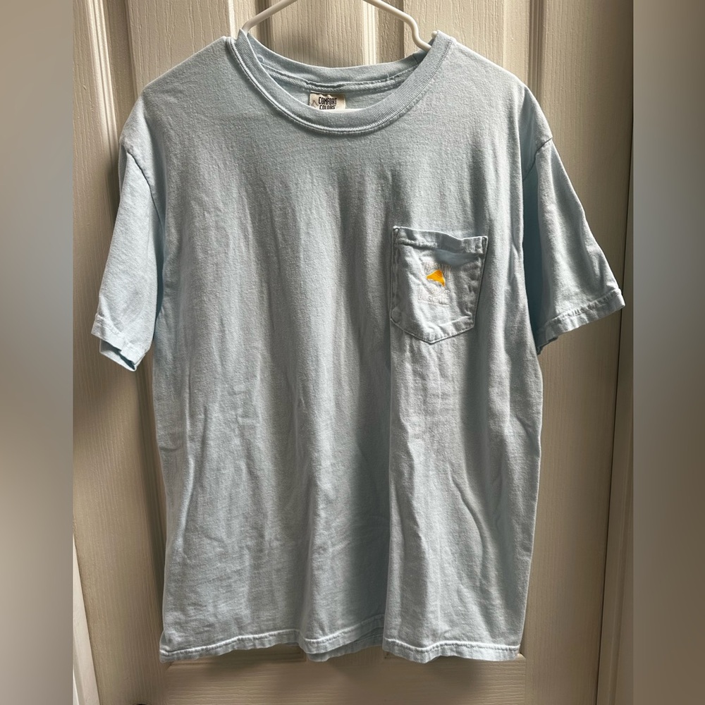 Light blue comfort colors salty dog T-shirt